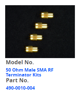 50 Ohm Male SMA RF Terminator Kits