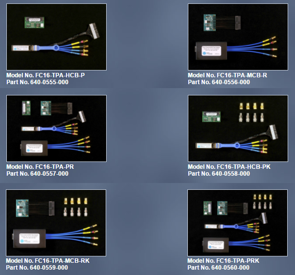 Wilder Fiber Channel Test Adapter Kits
