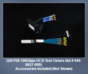 Wilder QSFP28 100Gbps HCB Test Fixture 