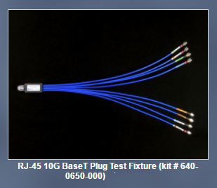 Wilder RJ-45 10G BaseT Plug Test Fixture