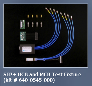 Wilder SFP+ HCB and MCB Test Fixture 